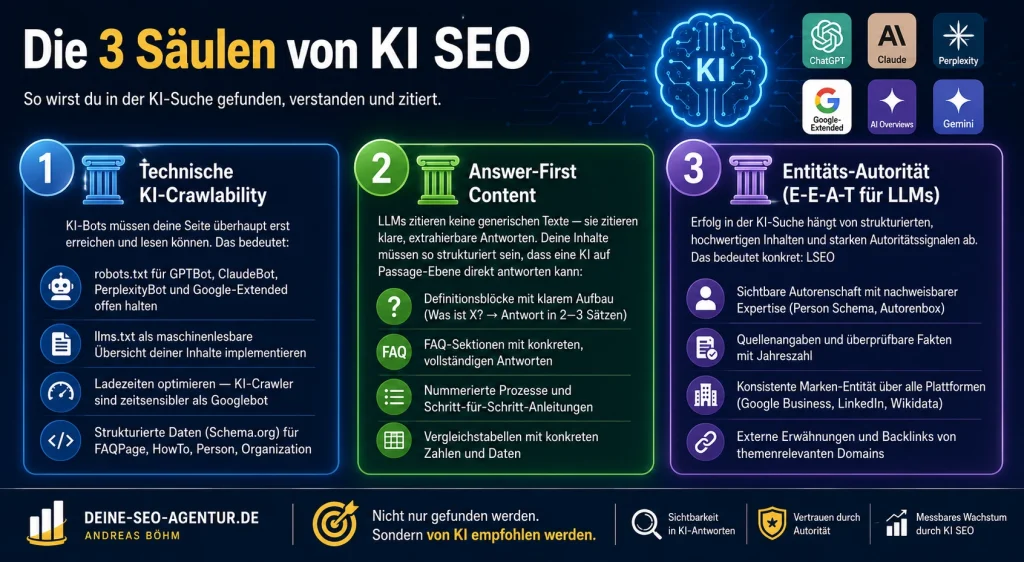 ki seo agentur - die 3 Säulen
