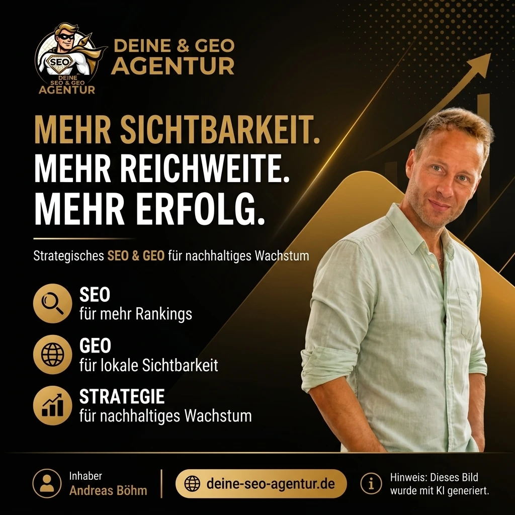 Porträtfoto von Andreas Böhm, Gründer von Deine SEO Agentur aus Herten
